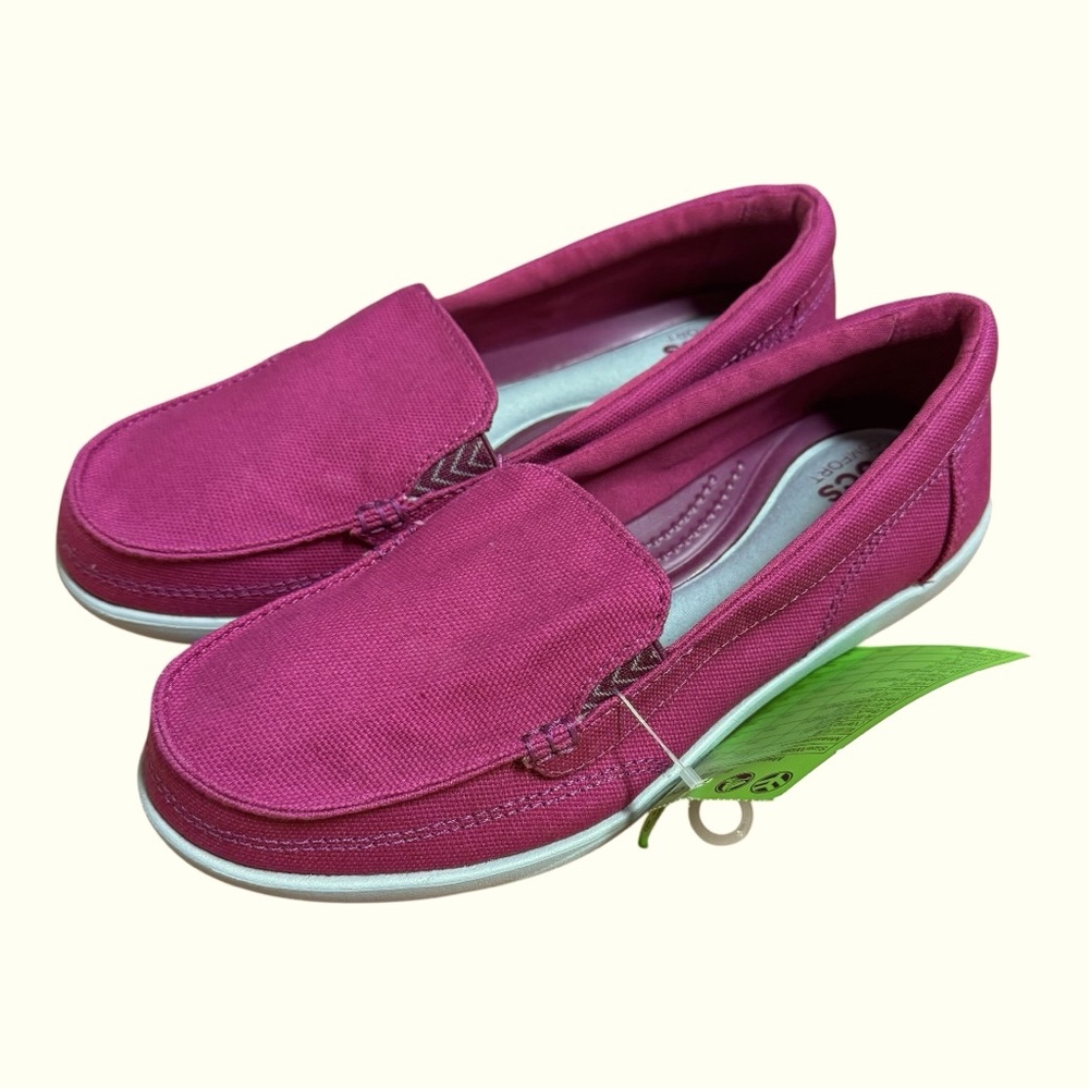 CROCS Walu II Canvas Loafer Women's Size 7 - Picture 2 of 7